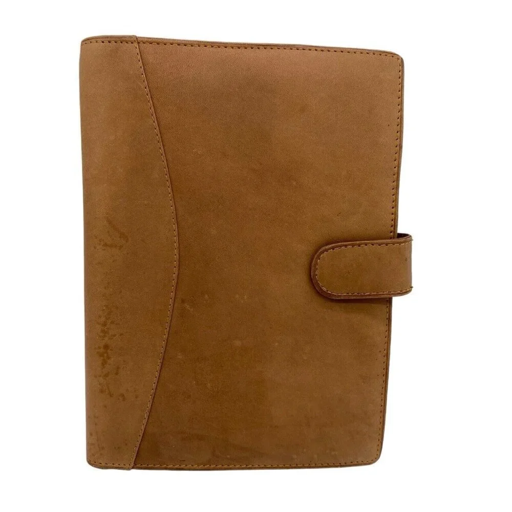 Vintage 90s Wilsons Leather Address Phone Book Notepad Personal Planner Journal